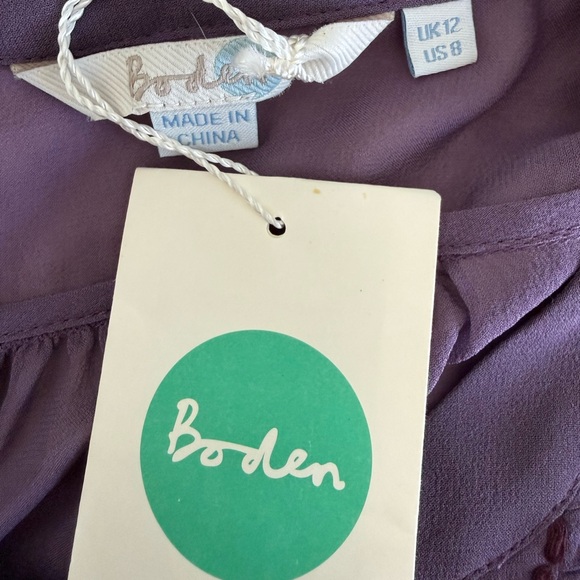 Boden Lilac Textured Blouse - Picture 6 of 9